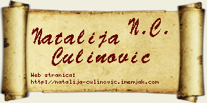 Natalija Čulinović vizit kartica